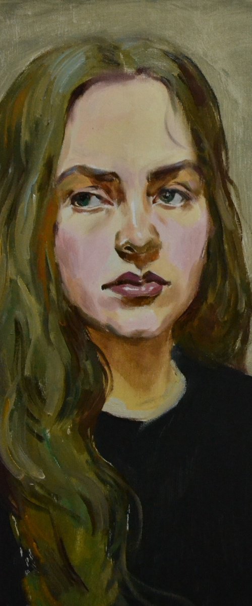 Portrait of a girl by Andriy Berekelia