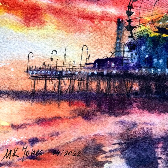 Santa Monica Pier at Sunset