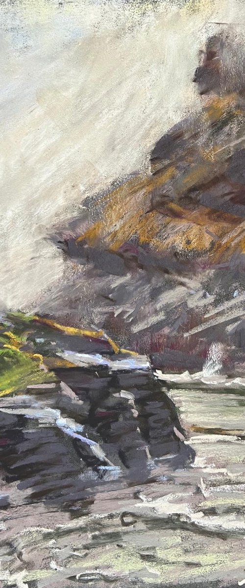 Boscastle harbour entrance by Louise Gillard