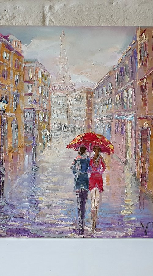 Rain in Paris by Mary Voloshyna