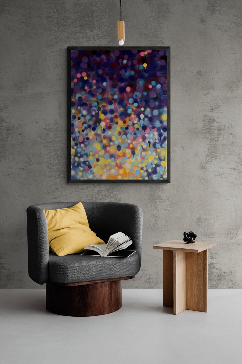 Abstract Painting By Yaroslav Yasenev, 24 X 31", Fantasy, Original Artwork