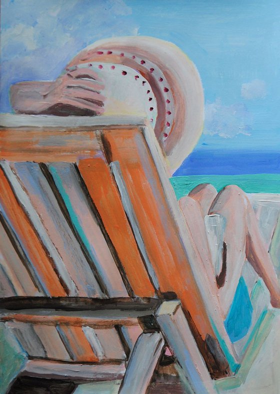 At the beach X / 42 x 29.7 cm