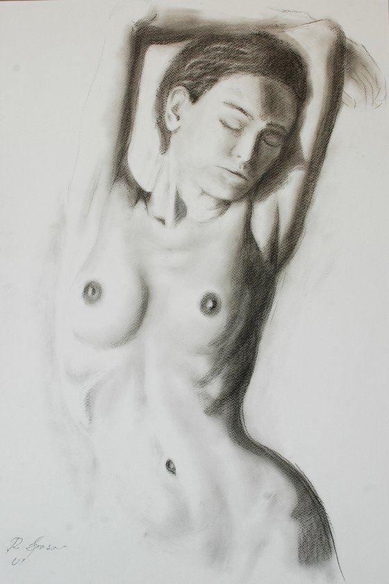 Charcoal drawing