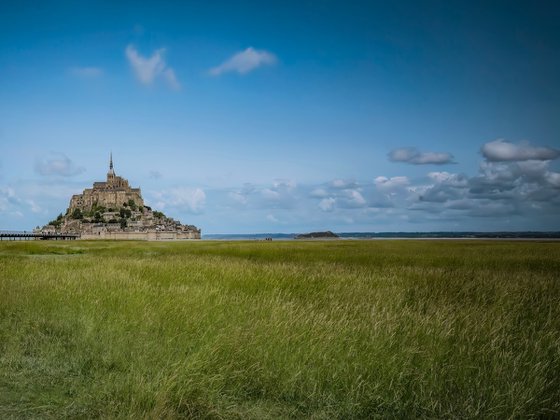 BLUE SKY ON MONT SAINT MICHEL