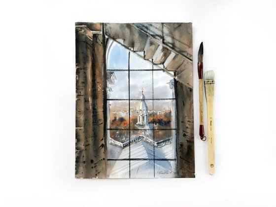 Window, The Smolny Cathedral, St. Petersburg