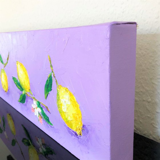 Lemons and flowers