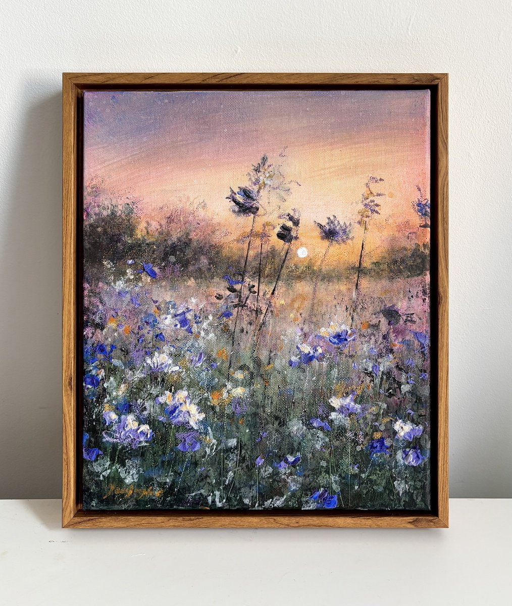 Impressionistic Painting , Song Of The Moon Shadows By Jennifer Taylor, 11 X 13, Artwork For Sale On Artfinder