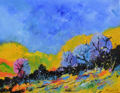 Colourful  landscape by Pol Henry Ledent