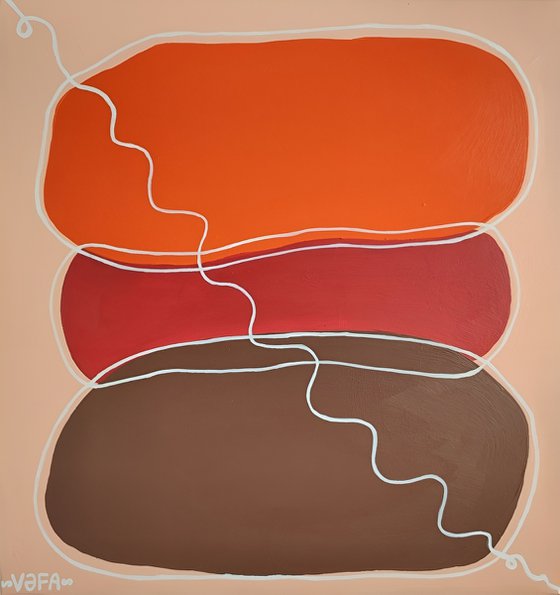 Zen Minimalism. Calming Warm Autumn Stones