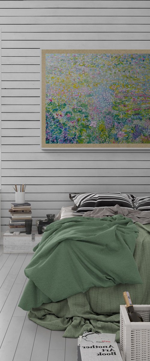 Waterlilies 2024 by Lesley Blackburn