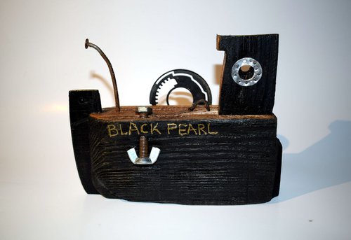 wooden ship "Black pearl" by Goran Žigolić Watercolors