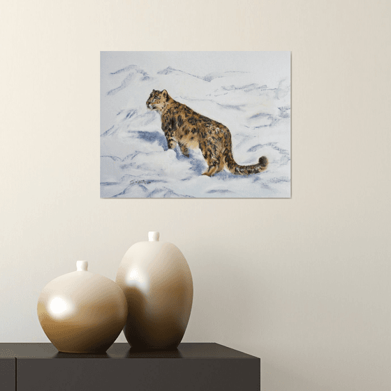 Snow Leopard I /  ORIGINAL PAINTING