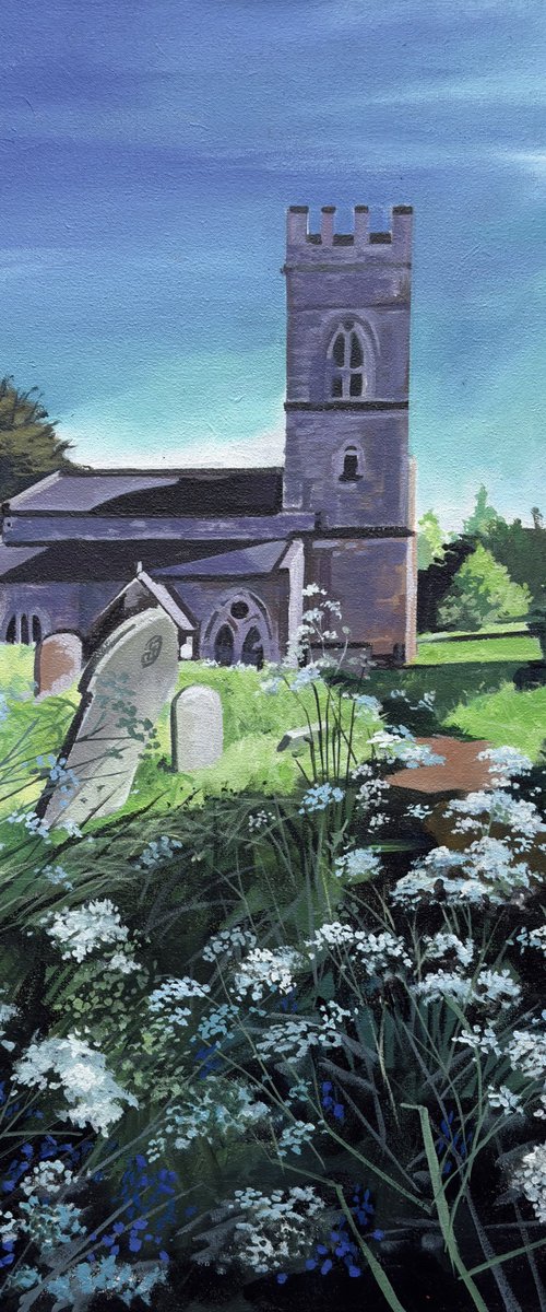 Old English Church St Marys Thenford by Joseph Lynch