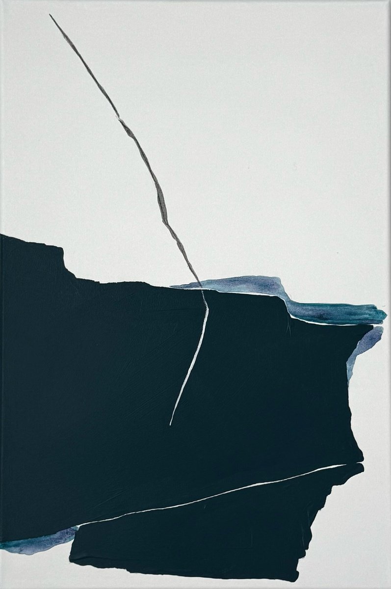 Minimalist Abstract - Unstable Horizon - ? By Daria Vergina, 16 X 24, Artwork For Sale On Artfinder