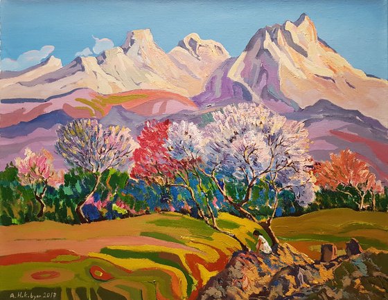 Spring in the mountains - One of Kind
