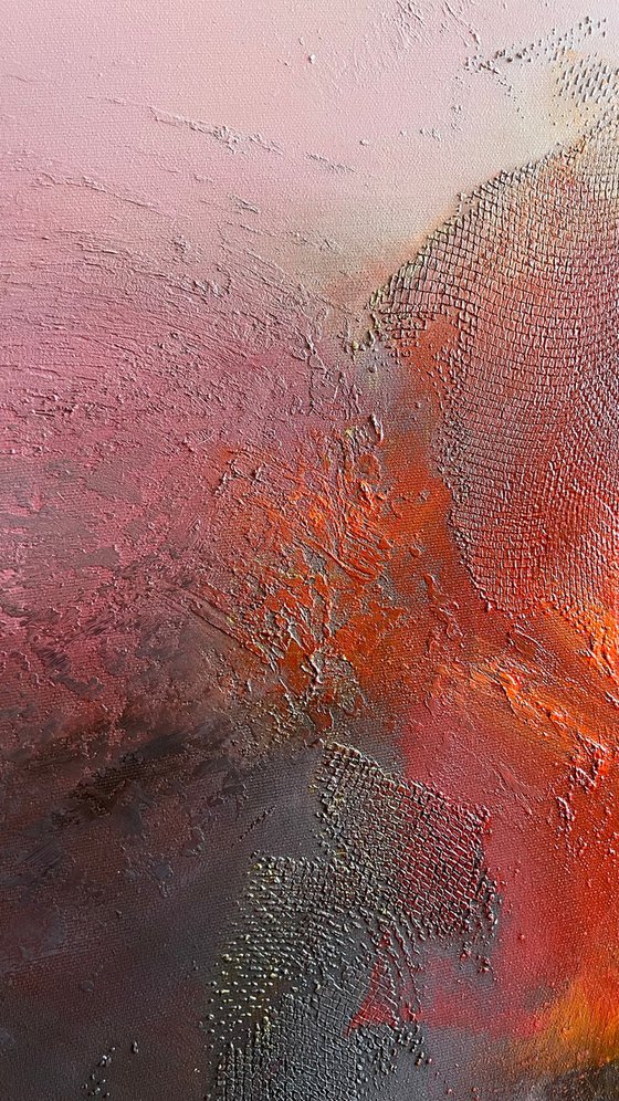 Red Abstract Sunset Sky