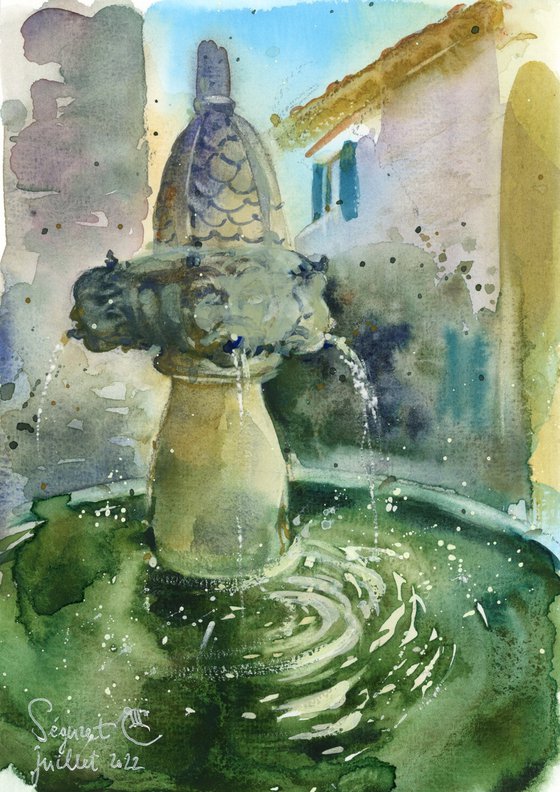 Fontaine of Provence. Séguret