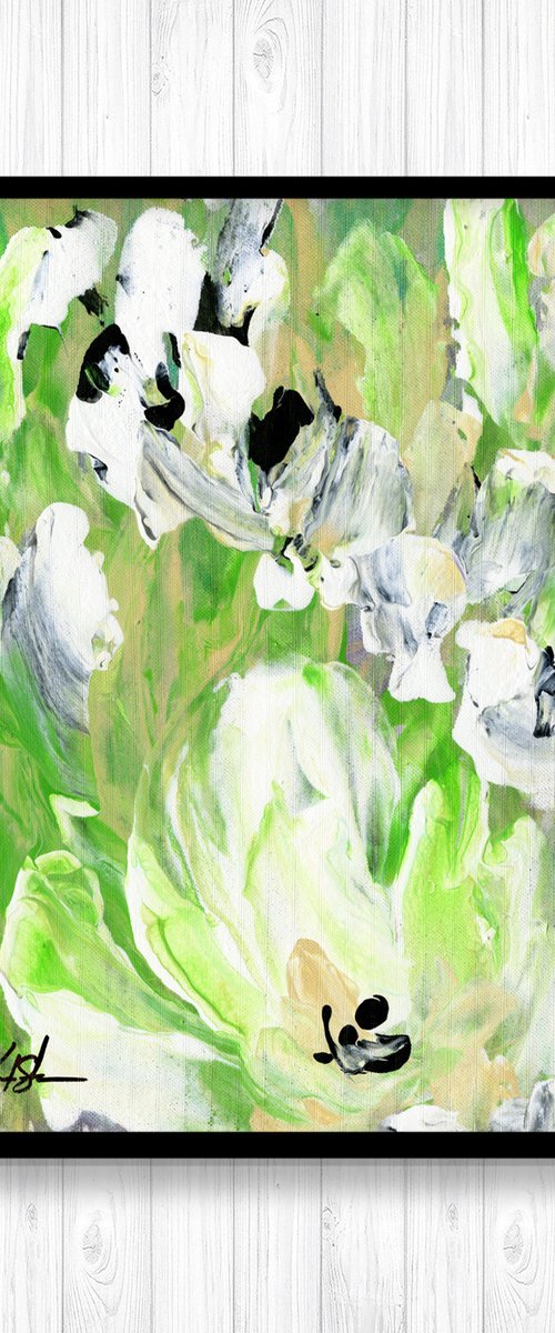 Tranquility Blooms 35 - Floral Painting by Kathy Morton Stanion by Kathy Morton Stanion