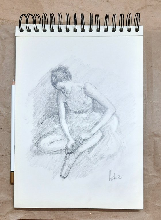 Set of Resting Ballerinas 17 and 12