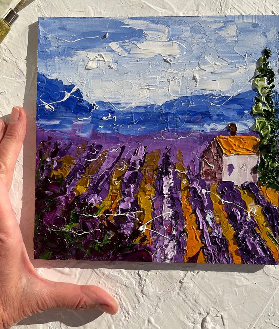 Provence Lavender Field Art