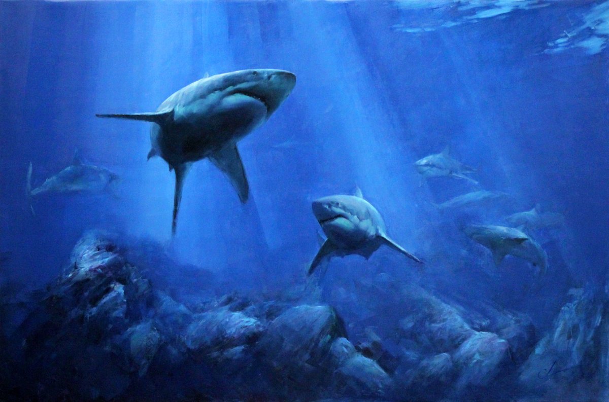 Photorealistic Oil Painting , World Of Instincts By Serhii Cherniakovskyi, 59 X 39, Artwork For Sale On Artfinder
