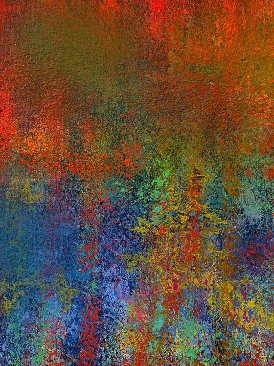 Abstract Orange and blue