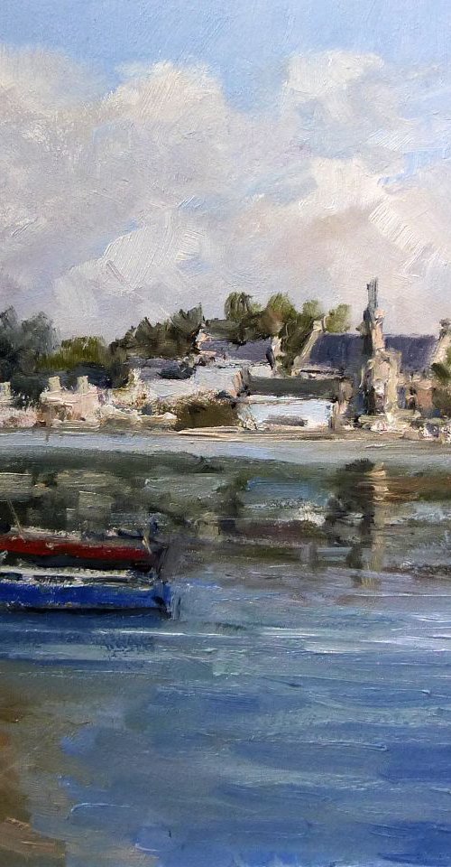 Boats in Brittany by Pascal Giroud