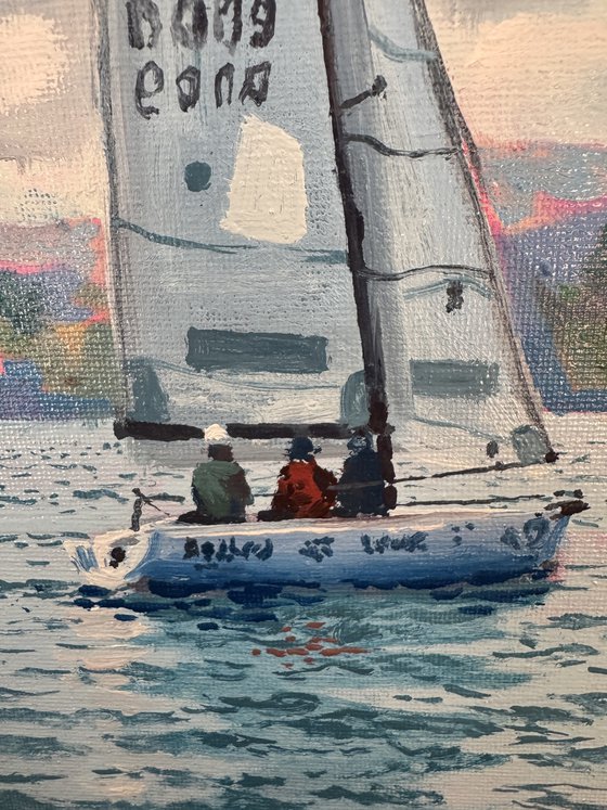 Seascape with Sailboats 51