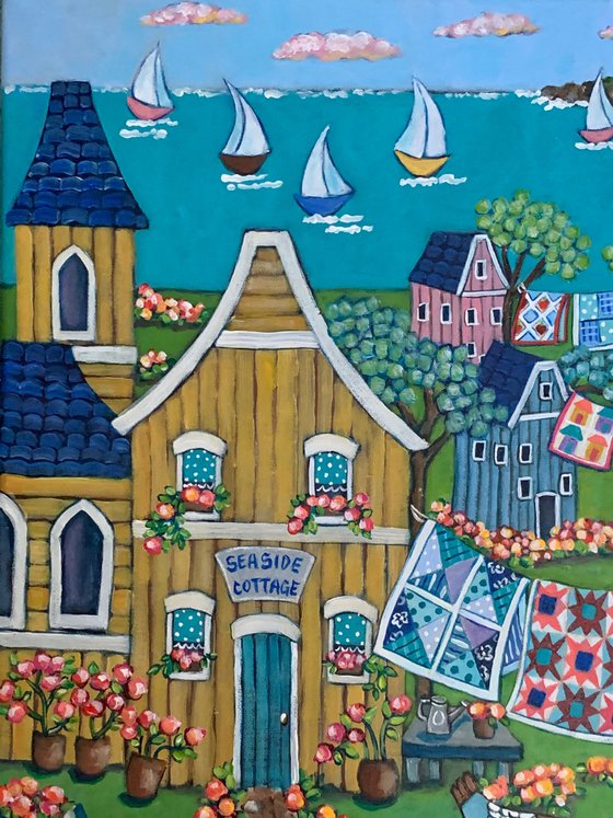 Seaside Cottage and Quilts