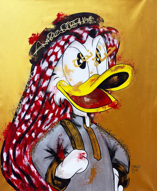 Scrooge McDuck in The Dubai Dream by Carlos Pun Art