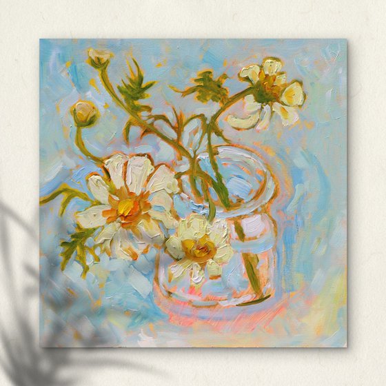 Spring Garden Flowers #4 In a Jam Jar