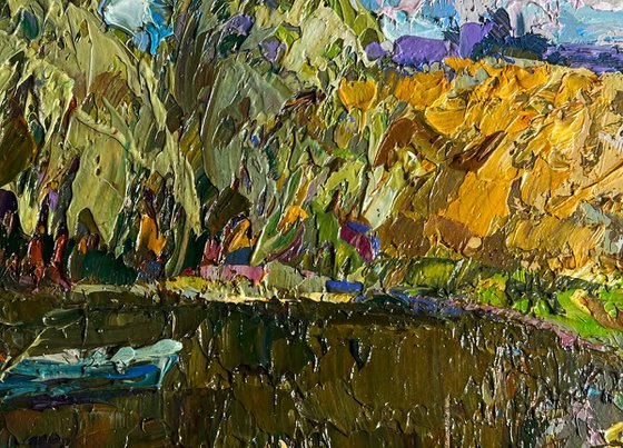 On the summer lake