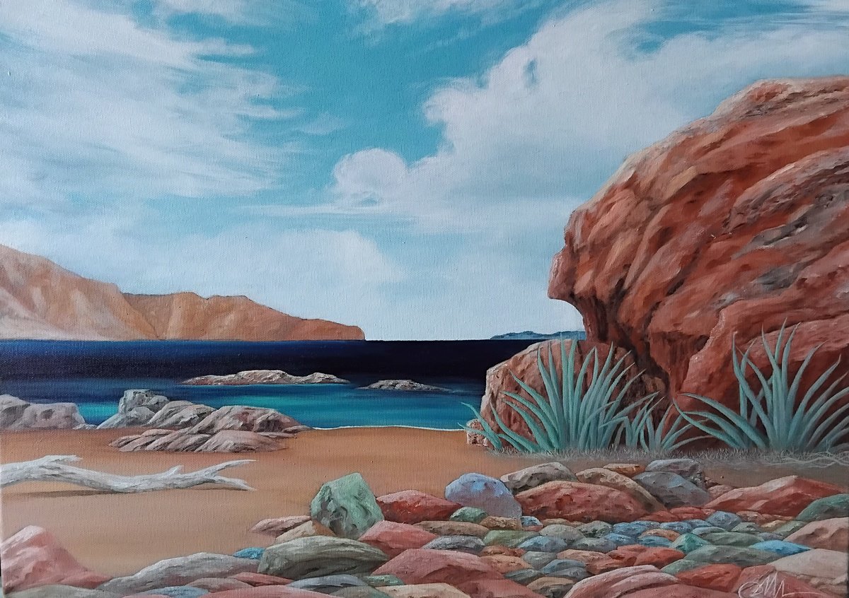 Surrealistic Oil Painting , Crete By Cecco Mariniello, 28 X 20, Artwork For Sale On Artfinder