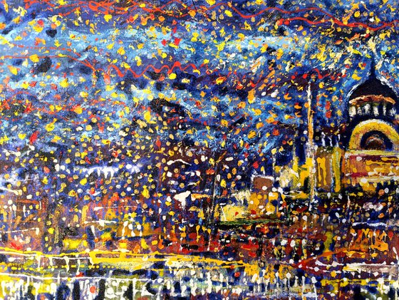 Bosphorus at Starry Night