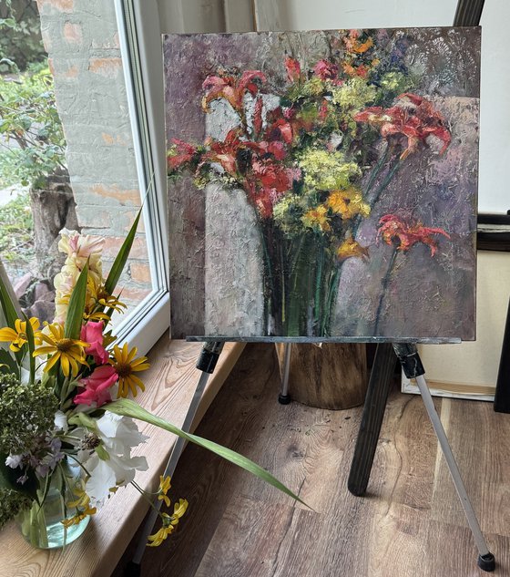 Romantic bouquet of flowers