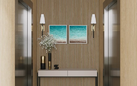 Coastal Calm Diptych