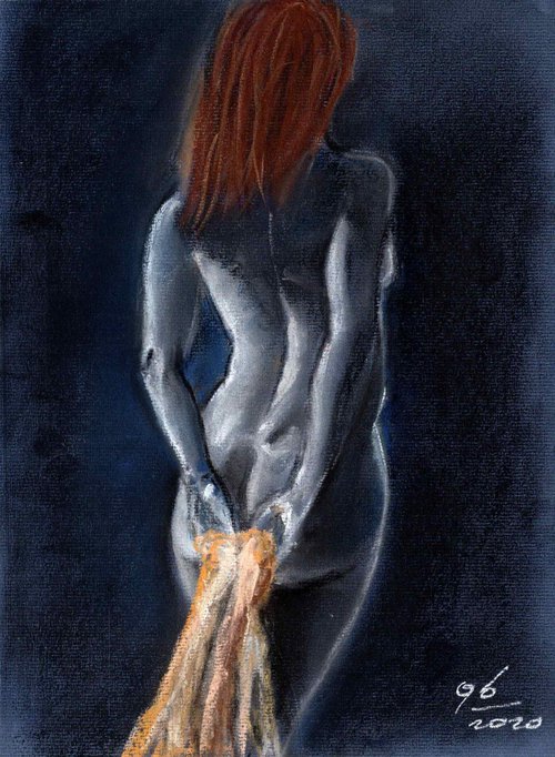 Royal Blue Nude 04 by Gennadi Belousov