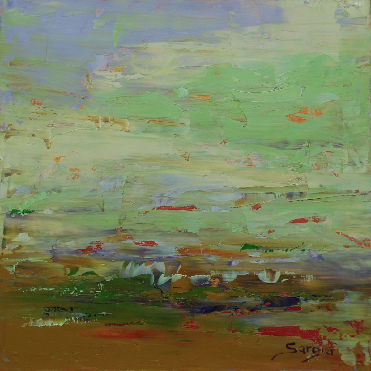 New Morning (Ref#:1268-19Q) By Saroja Van Der Stegen, 9 X 9, Artwork For Sale On Artfinder
