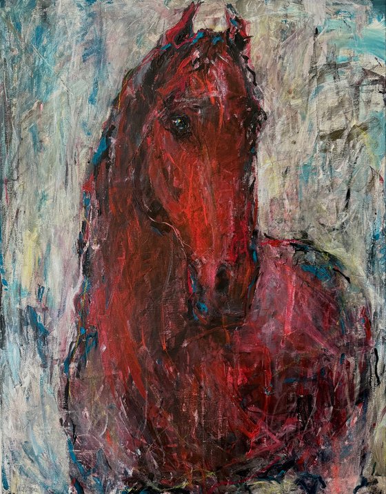 Red horse