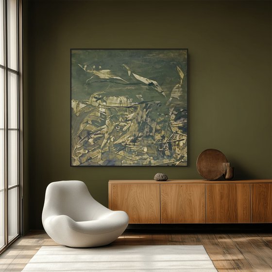 Deep Green Colour Field 1