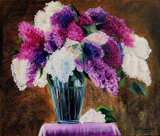 Lilac Bouquet in a Vase