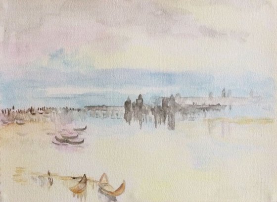 'Venice at Dawn' (after Turner)