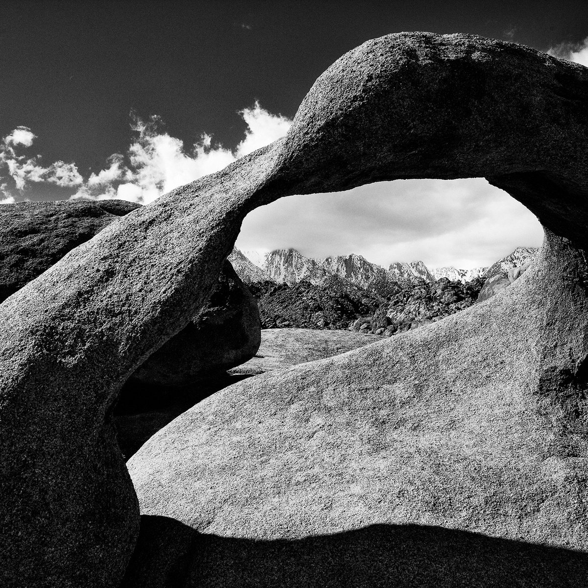 Photorealistic Landscape Photograph By Heike Bohnstengel, 16 X 16, Lone Pine, Mobius Arch, Original Artwork