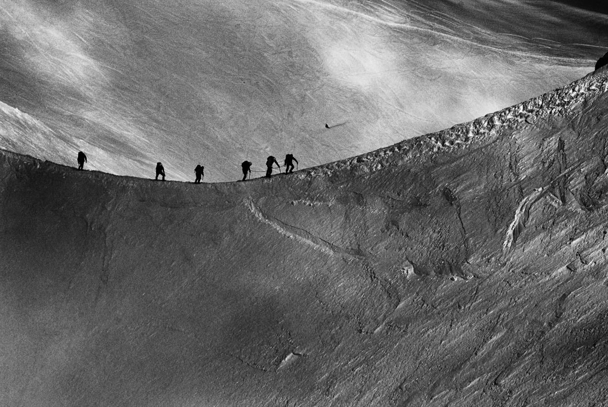 Photorealistic Landscape Photograph By Christian Schwarz, 24 X 17, La Cordee, Original Artwork