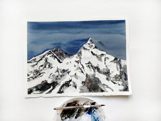 Mountains painting