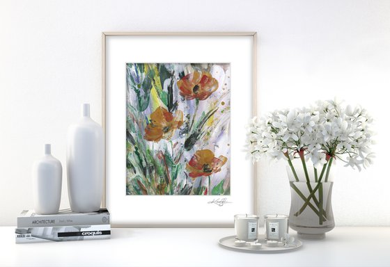 Meadow Floral - Flower Painting by Kathy Morton Stanion