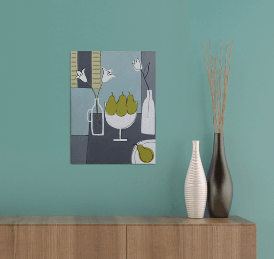 Still Life with Four Pears