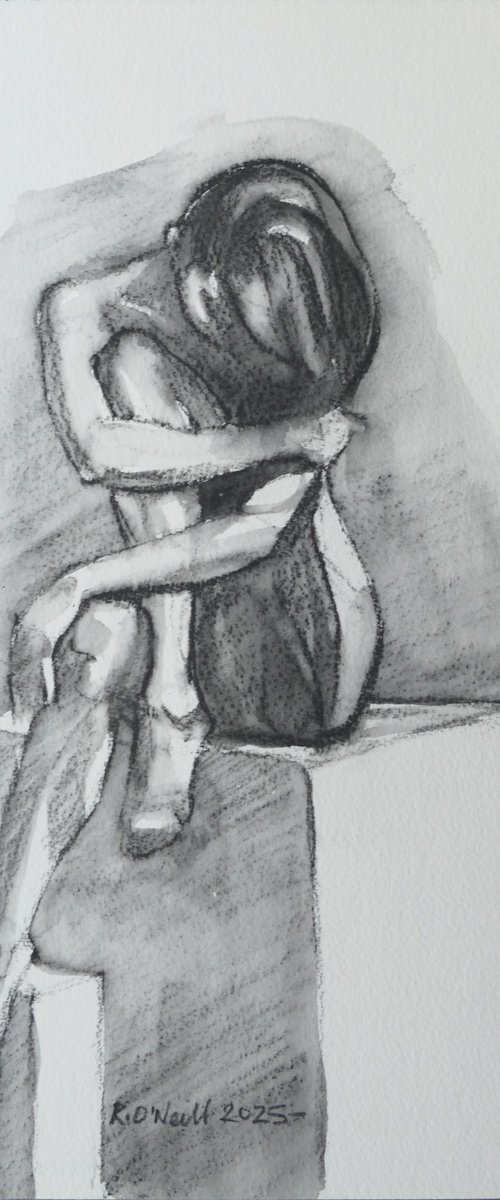 Seated female nude by Rory O’Neill