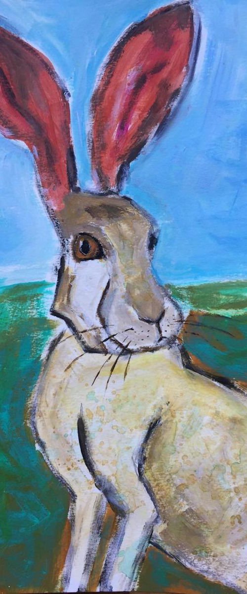 Hare on a nice day by Sharyn Bursic