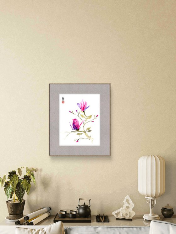 Magnolias in Spring Light